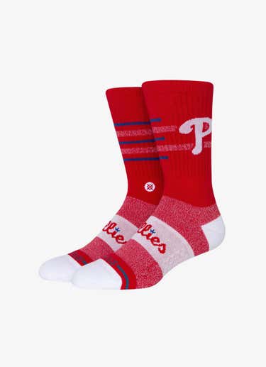 Stance Mlb Closer Philadelphia Phillies Crew Socks in Red