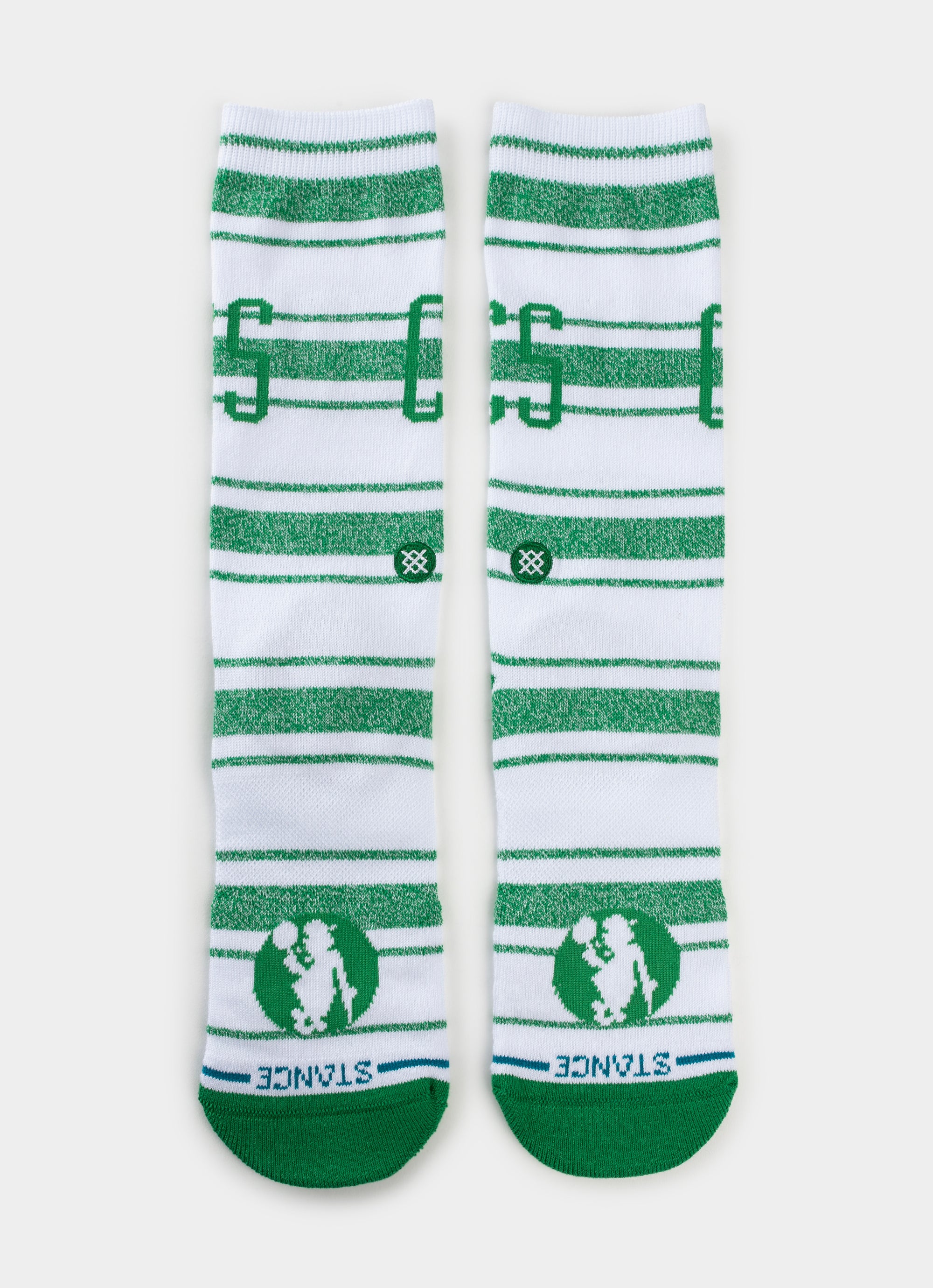 Stance Nba Boston Celtics Homesick Crew Socks in Green Red Rat