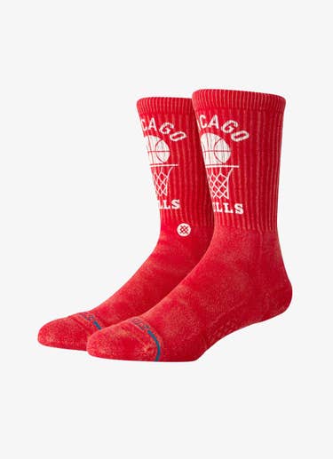 Stance Nba Chicago Bulls Vintage Socks in Red