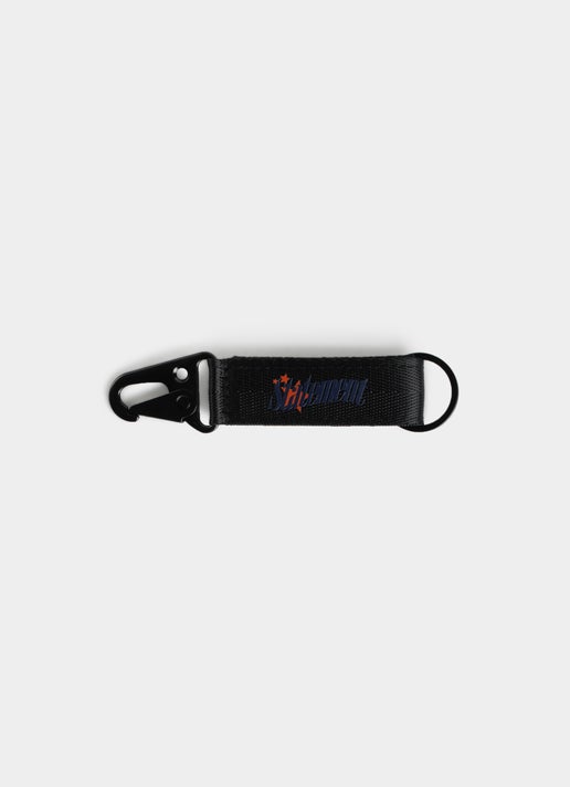 Statement Utility Keychain in Black | Red Rat