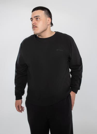 Stmnt Aisle Long Sleeve - Big & Tall in Black