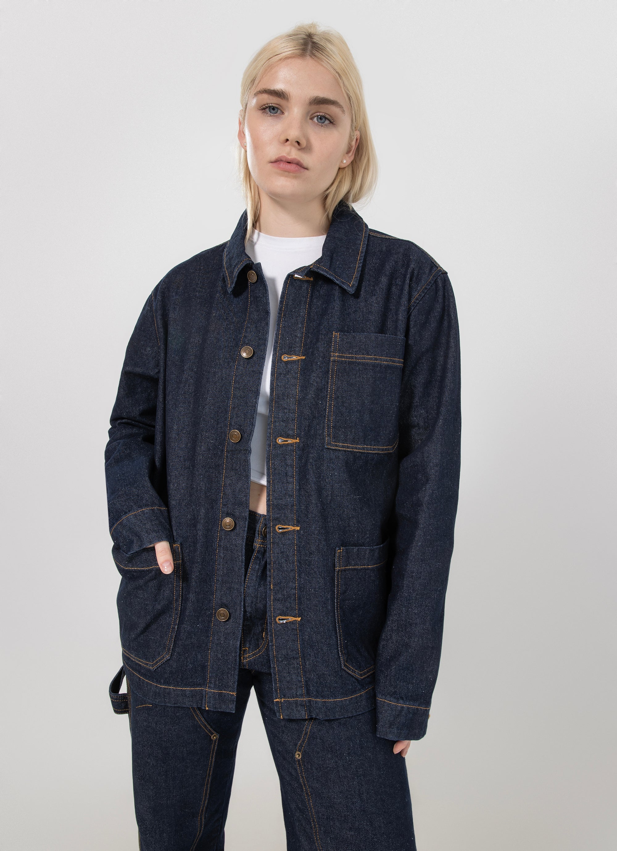Stmnt Hauler Denim Jacket in Blue