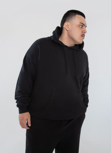 Stmnt Hound Hoodie - Big & Tall in Black