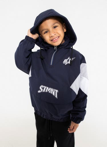 Stmnt Kids Anorak Hoodie in Blue