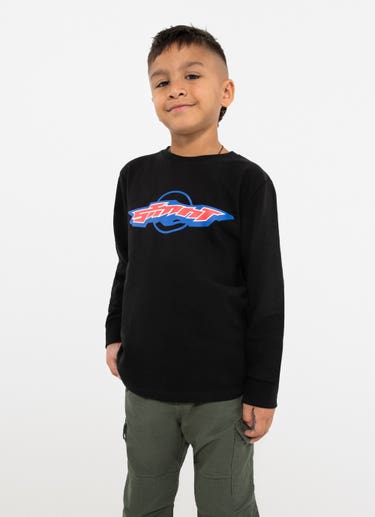 Stmnt Kids Auto Long Sleeve in Black