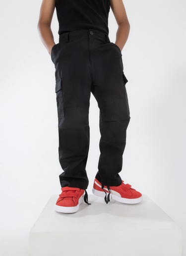 Stmnt Kids Flight Cargo Pants in Black