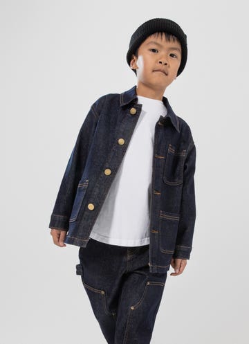 Stmnt Kids Hauler Denim Jacket in Blue