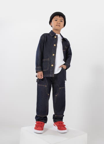 Stmnt Kids Hauler Denim Jacket in Blue
