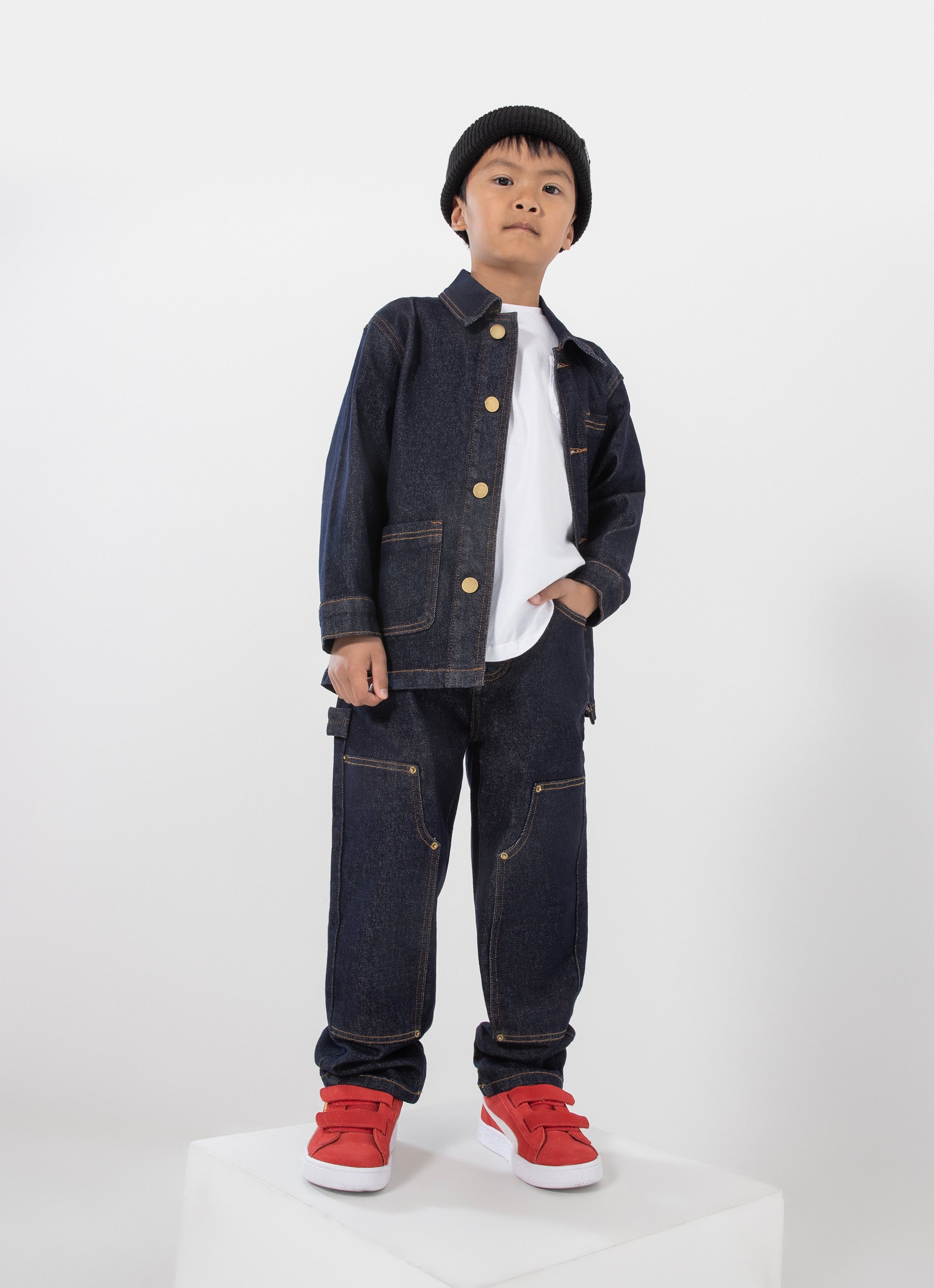 Stmnt Kids Hauler Denim Jacket in Blue