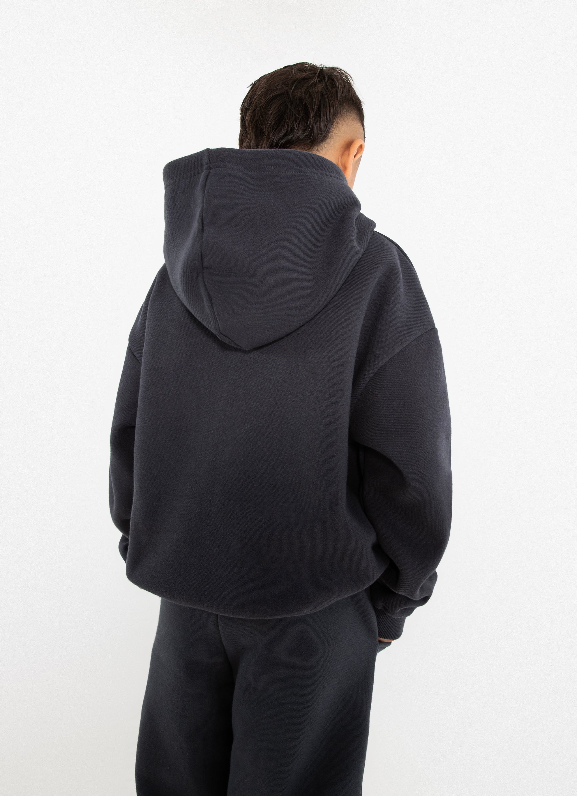 Stmnt Kids Iron Hoodie in Grey