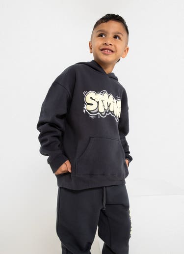 Stmnt Kids Iron Hoodie in Grey