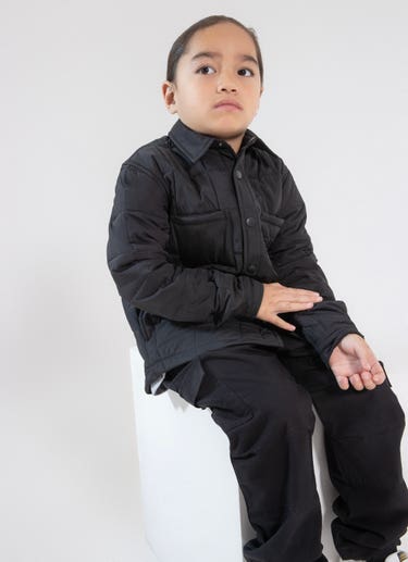 Stmnt Kids Padded Jacket in Black