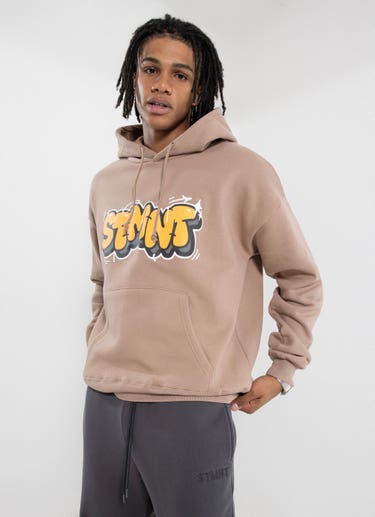 Stmnt Screed Hoodie in Beige
