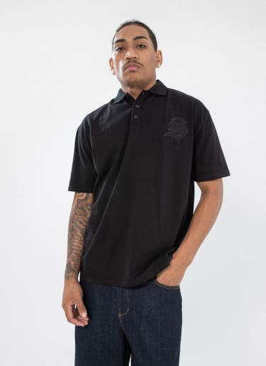 Stmnt Smart Polo Shirt in Black