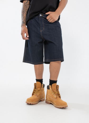 Stmnt Tex Denim Shorts in Blue