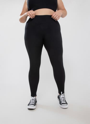 Stryde Midst Leggings - Curve in Black