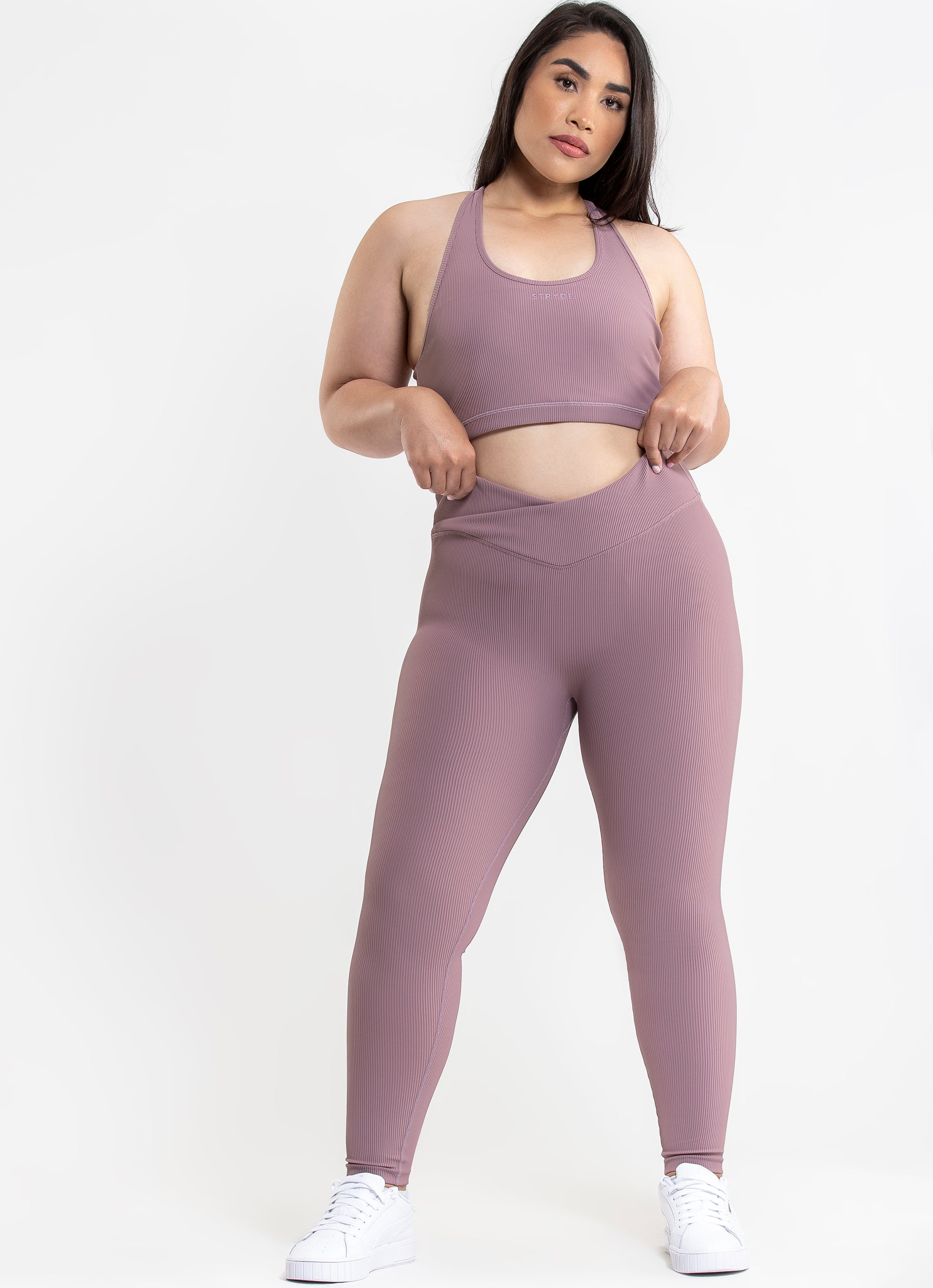 plus size ribbed leggings