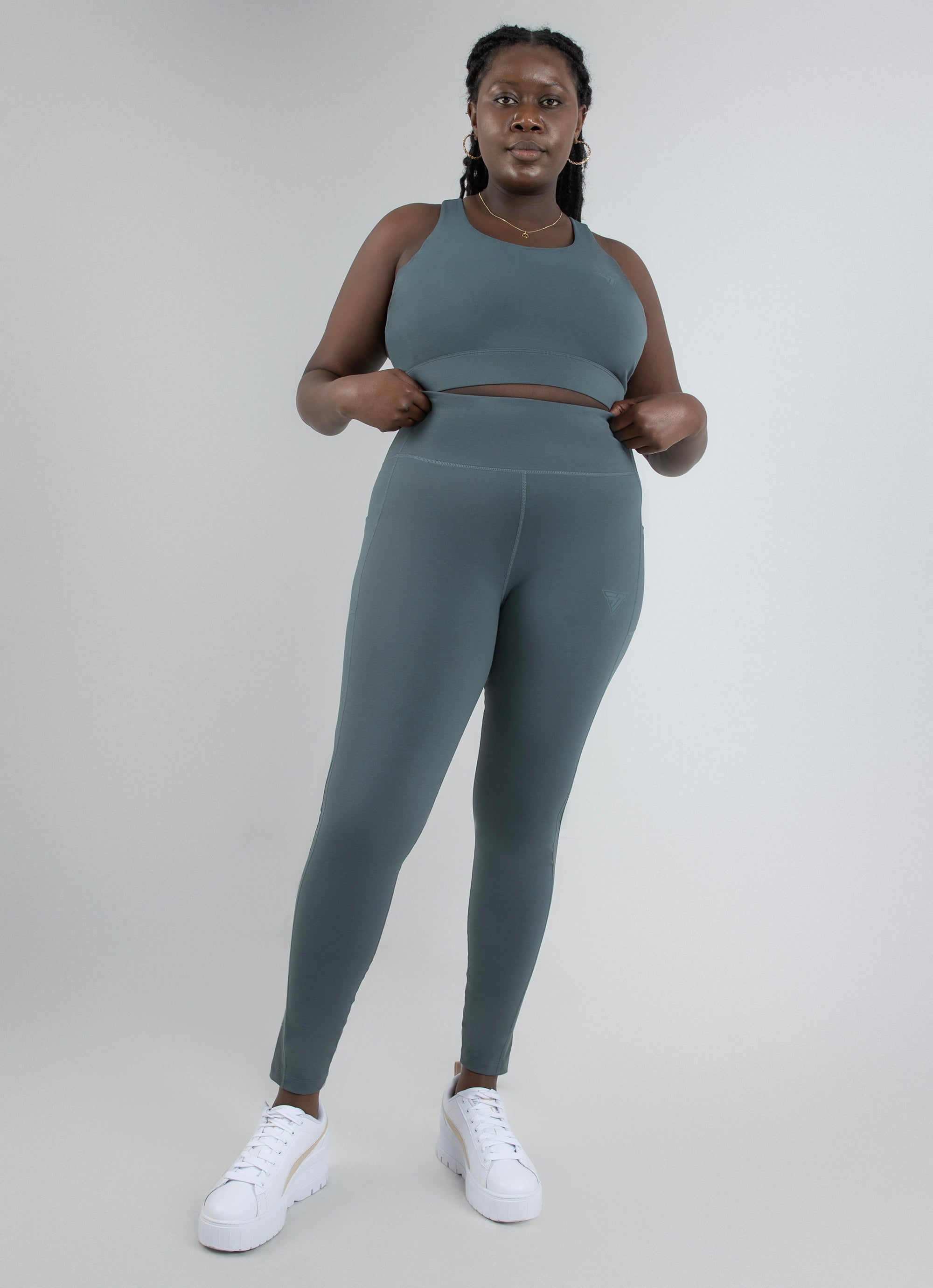 Stryde Try Out Leggings - Curve in Green