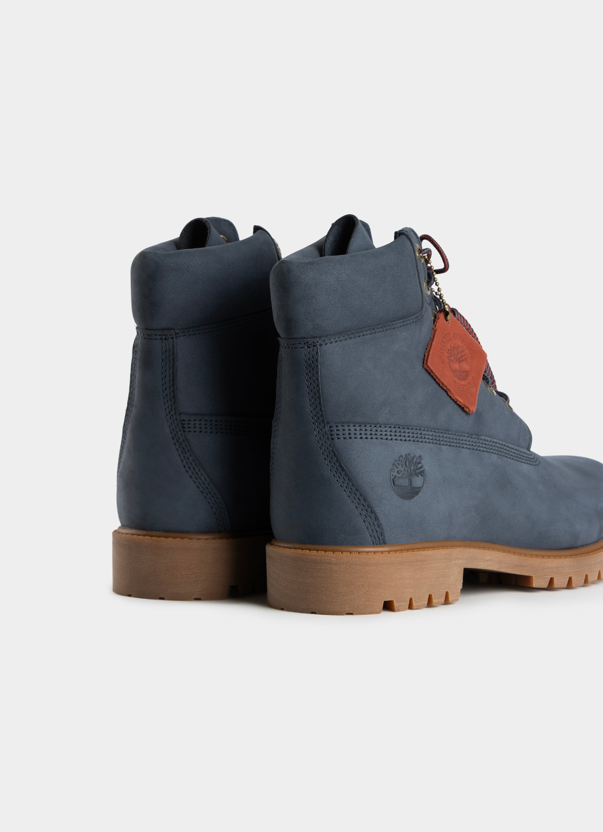 Timberland 6-inch Heritage Waterproof Boots in Blue Red Rat