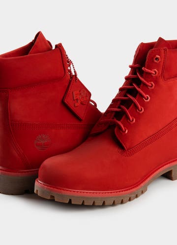 Timberland  6-inch Premium Waterproof Boots in Red