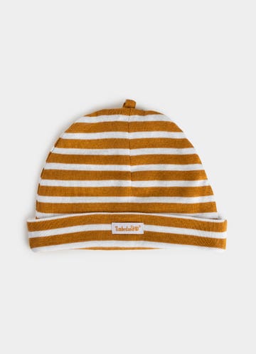 Timberland Crib Bootie And Beanie Set - Infants in Brown