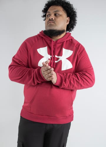 Under Armour Rival Fleece Logo Hoodie - Big u0026 Tall in Red | Red Rat