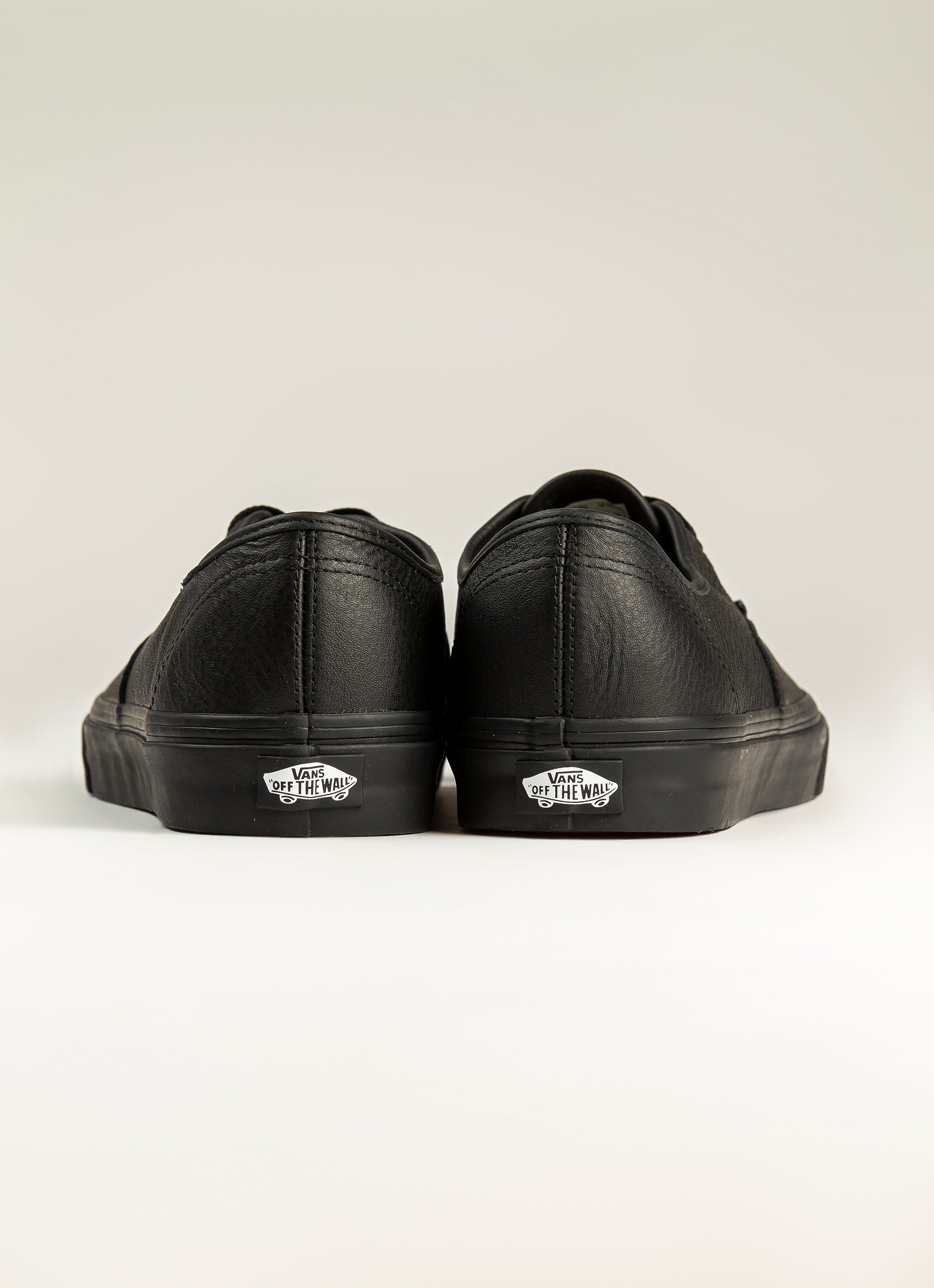 Vans Authentic 'leather' Shoe in Black