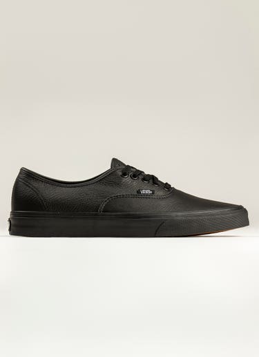 Vans Authentic 'leather' Shoe in Black