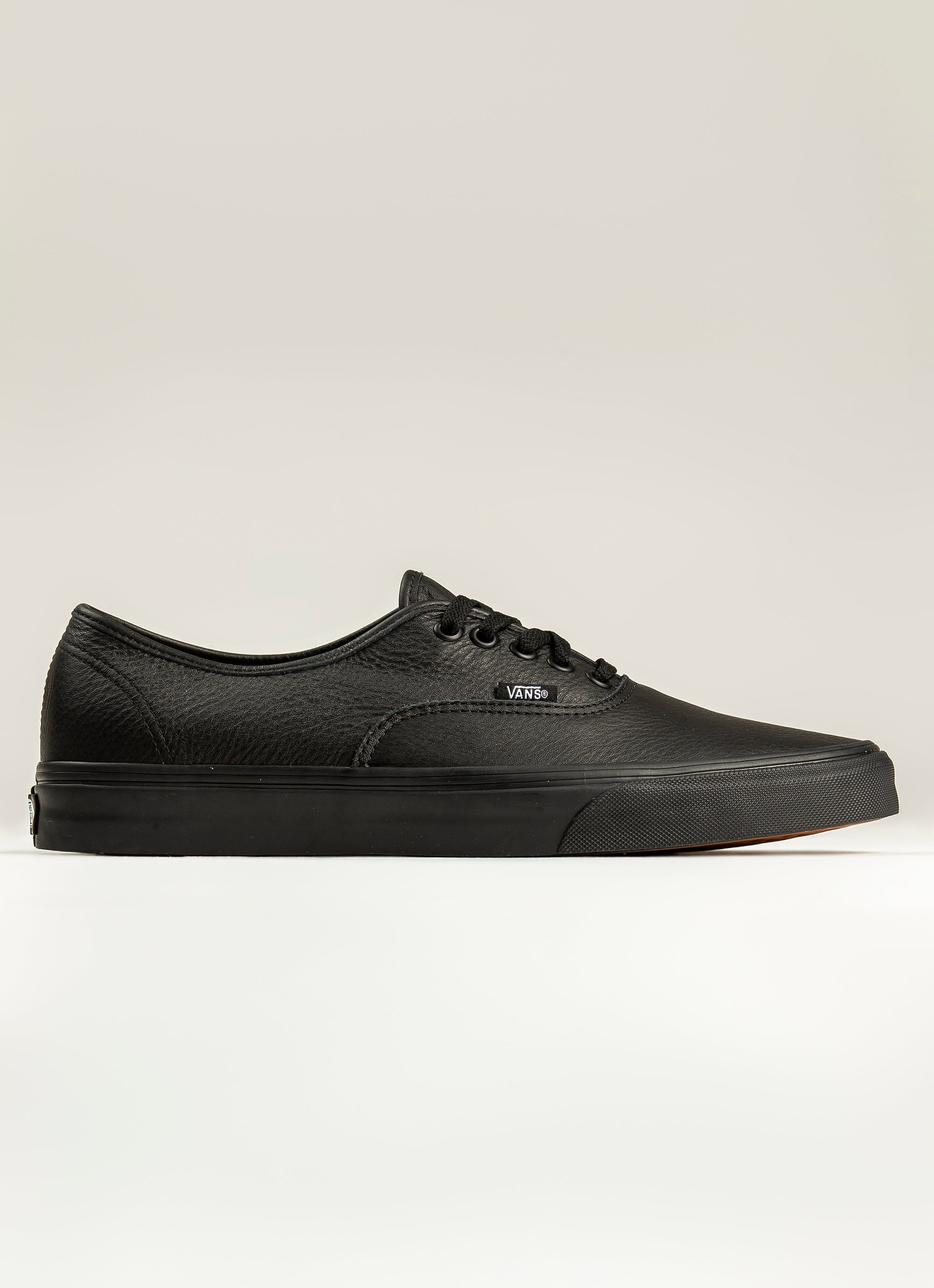Vans Authentic 'leather' Shoe in Black