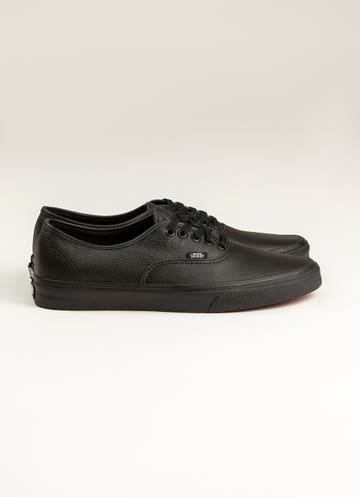 Vans Authentic 'leather' Shoe in Black