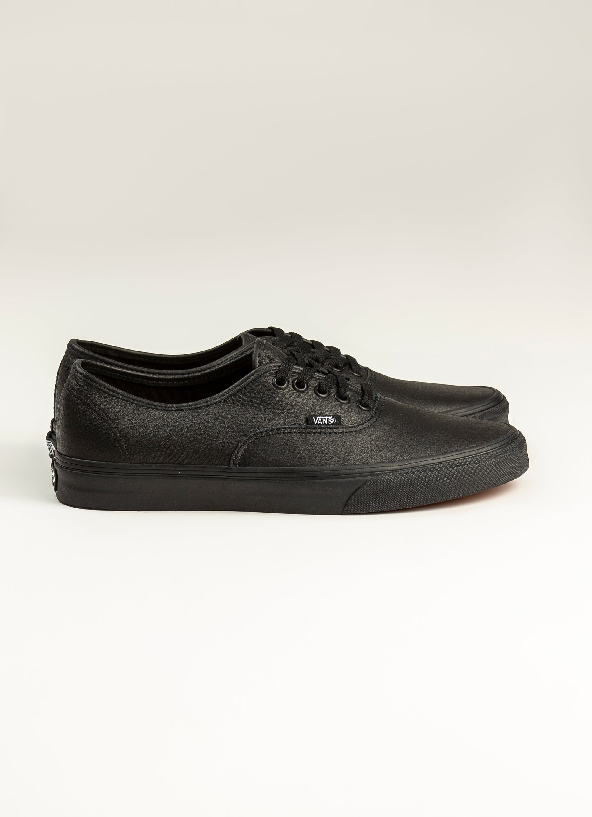 Vans Authentic 'leather' Shoe in Black