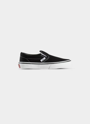 Vans Classic Slip-on Shoes - Kids in Black