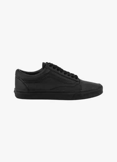 Vans Old Skool Leather Shoes - Unisex in Black