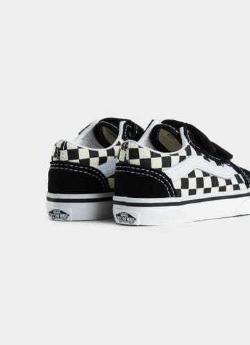 vans old skool velcro checkerboard