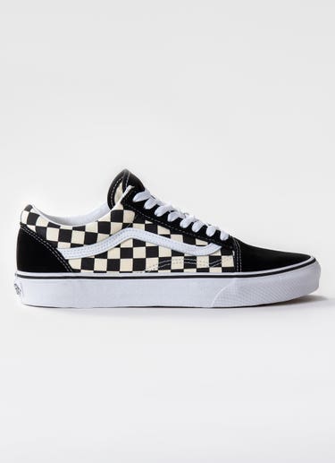 Vans Old Skool Primary Check Shoes in Black