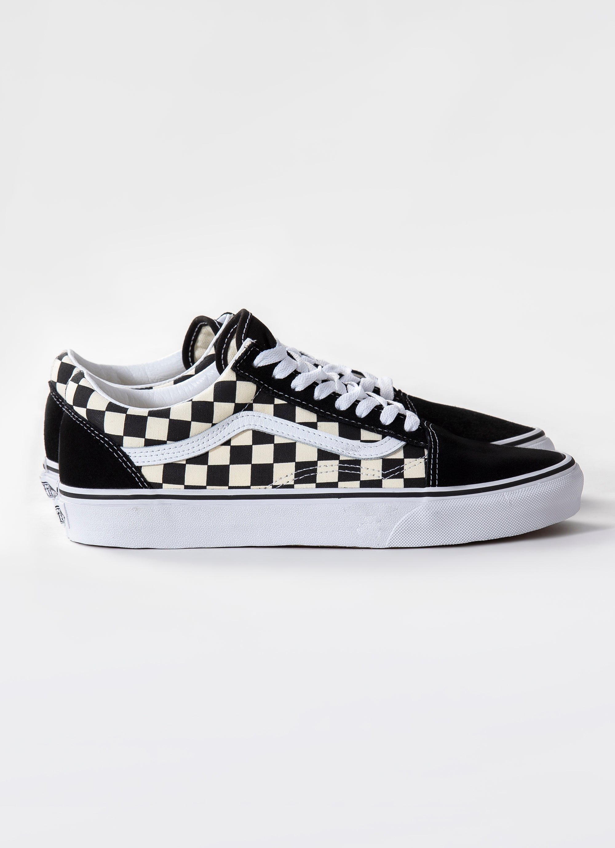 Vans Old Skool Primary Check Shoes in Black