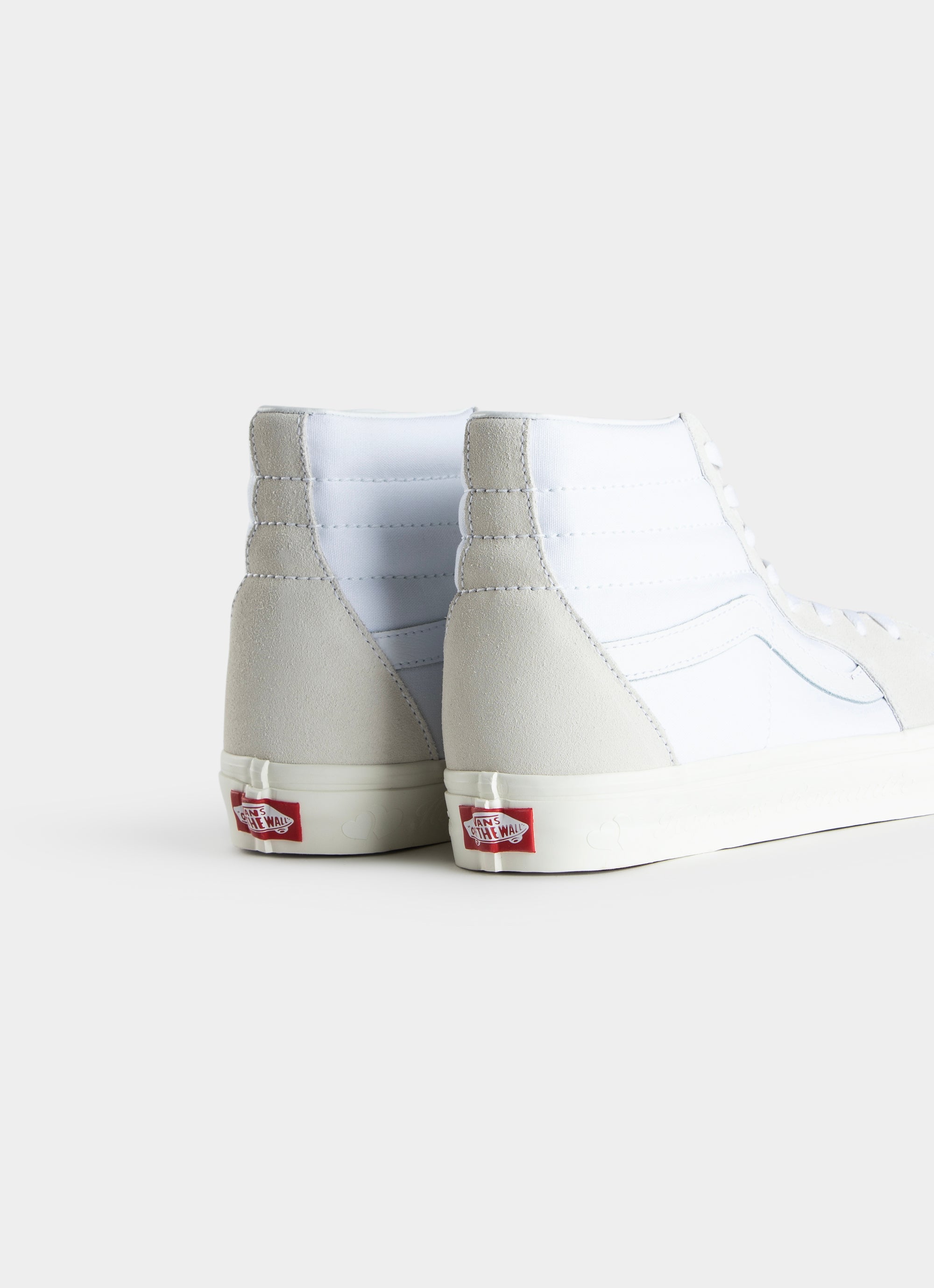 Back White Sk8 High Vans Vans Sk8-hi Shoes In White Red Rat