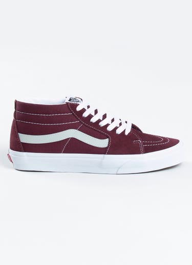 Vans Sk8-mid Shoe in Maroon