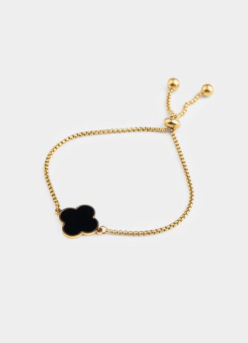 Vendetta 4 Leaf Clover Bracelet - 18k Gold Plated in Multi