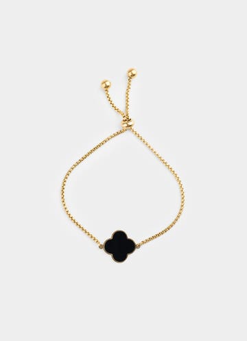 Vendetta 4 Leaf Clover Bracelet - 18k Gold Plated in Multi