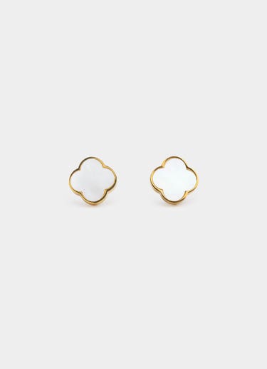 Vendetta 4 Leaf Earring - 18k Gold Plated in Multi