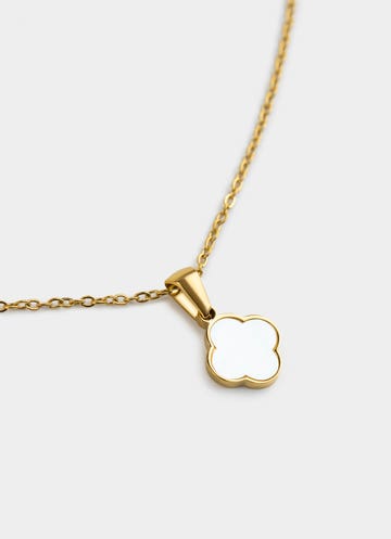 Vendetta 4 Leaf Necklace - 18k Gold Plated in Multi