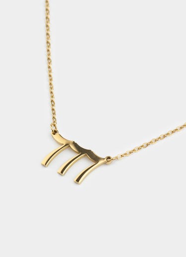 Vendetta Angel Numbers Necklace -  18k Gold Plated in Gold