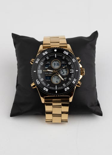 Vendetta Atlas Watch - Gold/black in Multi