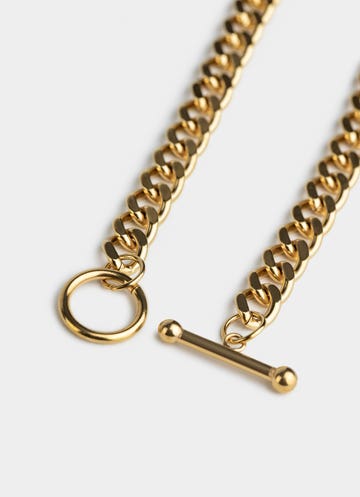 Vendetta Bar Clasp Cuban Bracelet - 18k Gold Plated in Gold