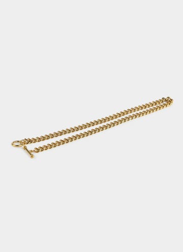 Vendetta Bar Clasp Cuban Chain - 18k Gold Plated in Gold