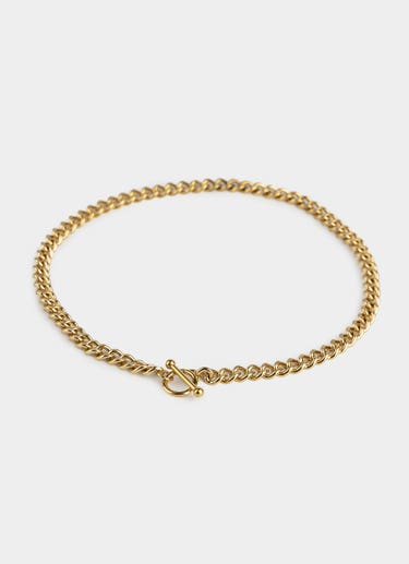 Vendetta Bar Clasp Cuban Chain - 18k Gold Plated in Gold