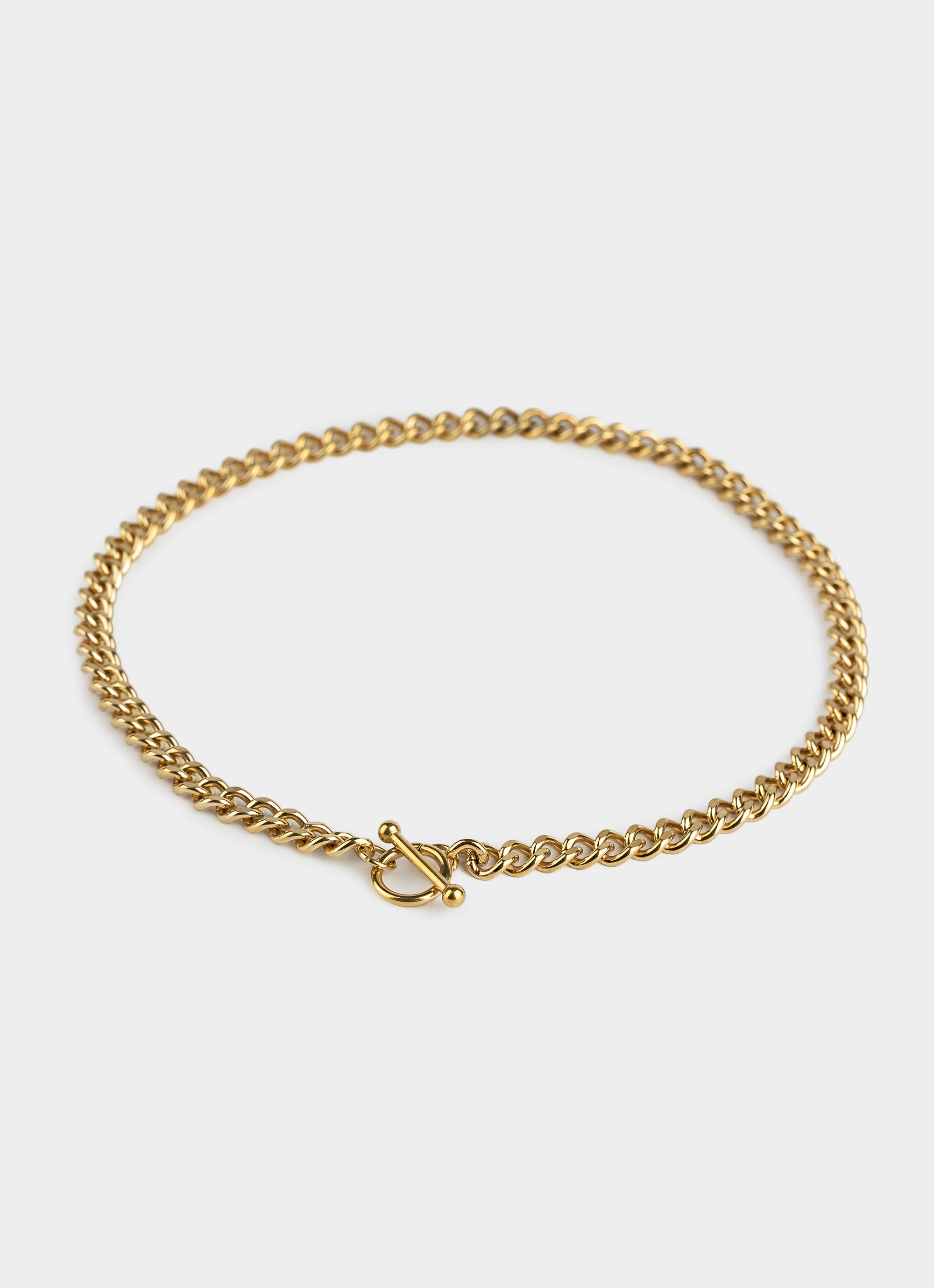 Vendetta Bar Clasp Cuban Chain - 18k Gold Plated in Gold