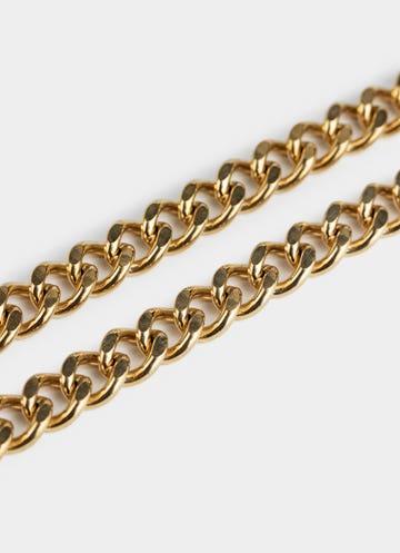 Vendetta Bar Clasp Cuban Chain - 18k Gold Plated in Gold