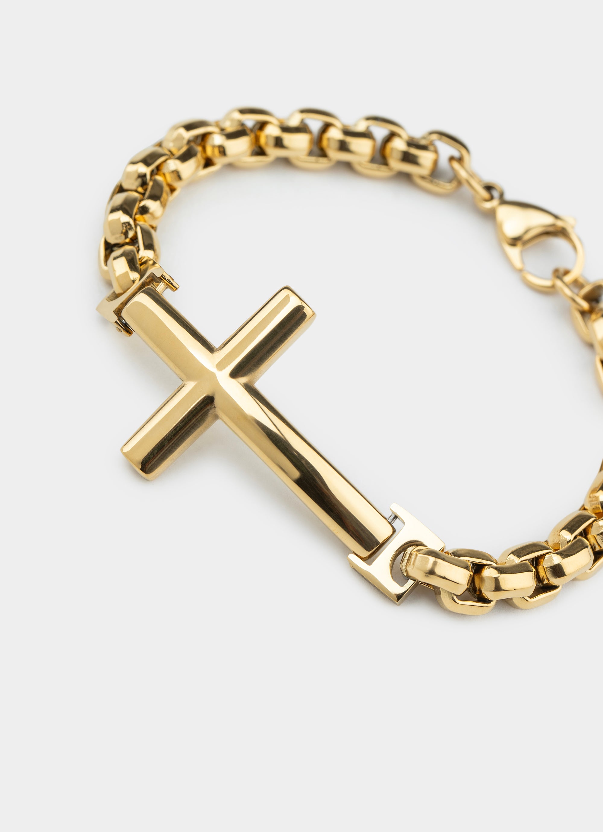 アクセサリー Engreve The Cross IX 511-9G wristband Vendetta Box Cross Bracelet - 18k Gold Plated in Gold | Red Rat
